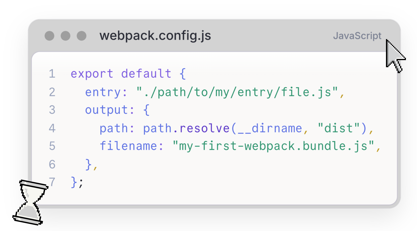Webpack config code snippet